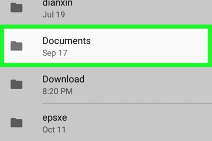 Cara membuka file manager di android