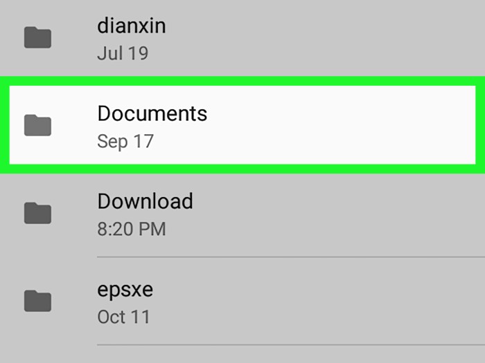 Cara membuka file manager di android