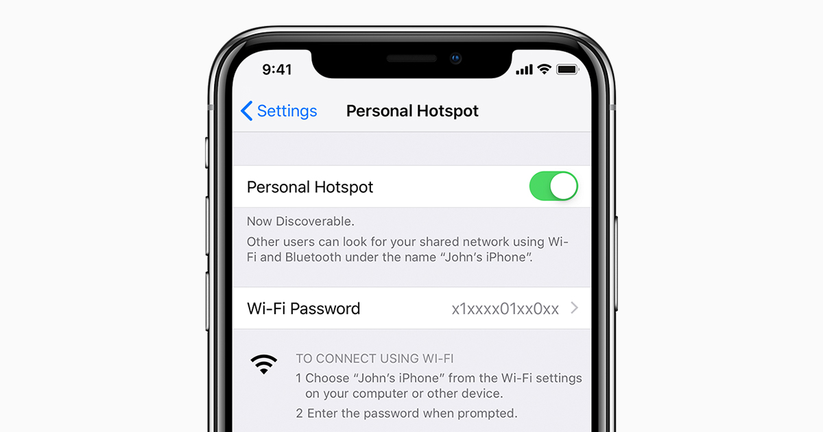 Iphone hotspot make wireless