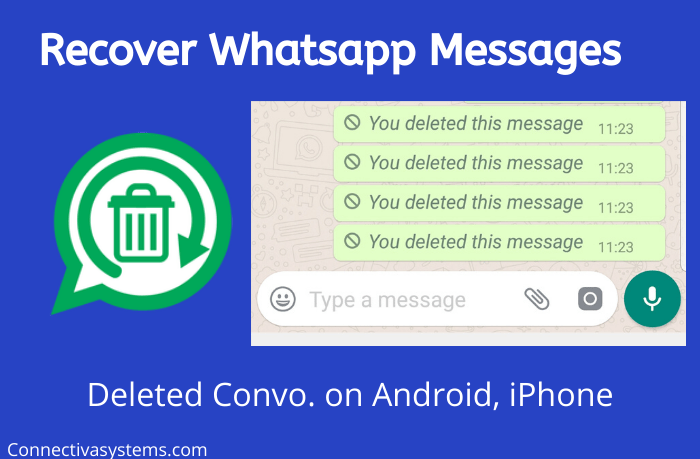 Whatsapp backup messages without recover deleted restore recovery here android