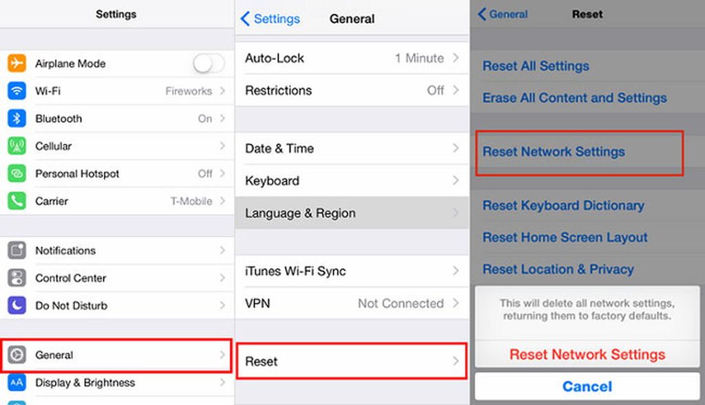 Iphone network reset settings ios voicemail not working 6s plus fix visual easeus tip restart force