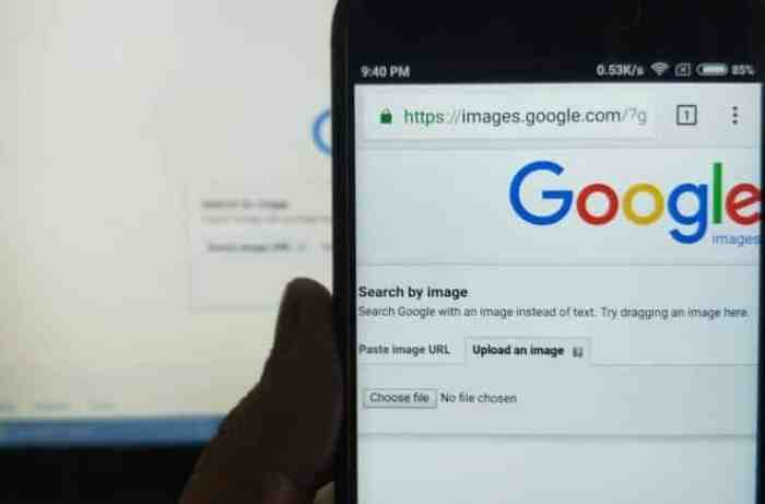 Cara search by image di android