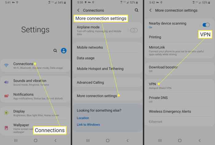 Cara aktifkan vpn di android