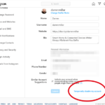 Account temporarily instagram deactivate disable when take need delete