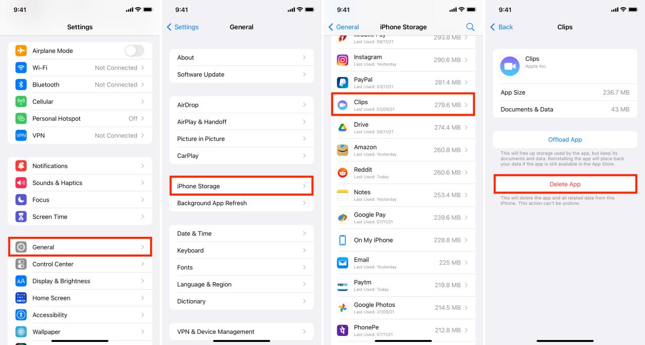 Cara menghapus aplikasi di iphone