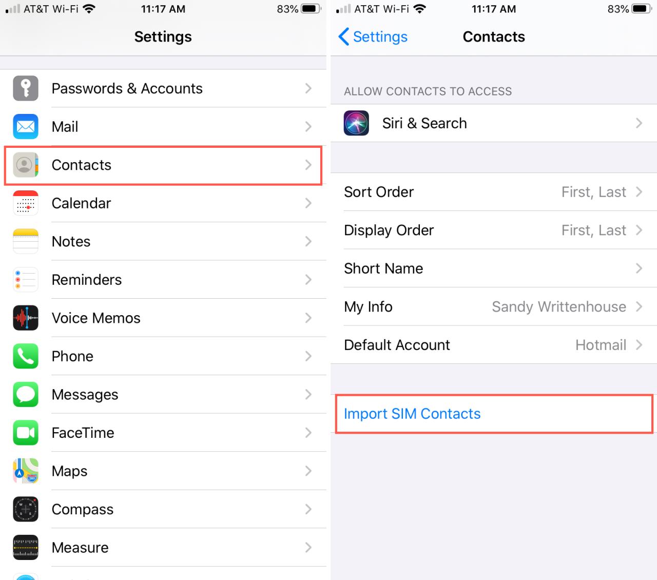 Cara import kontak di iphone