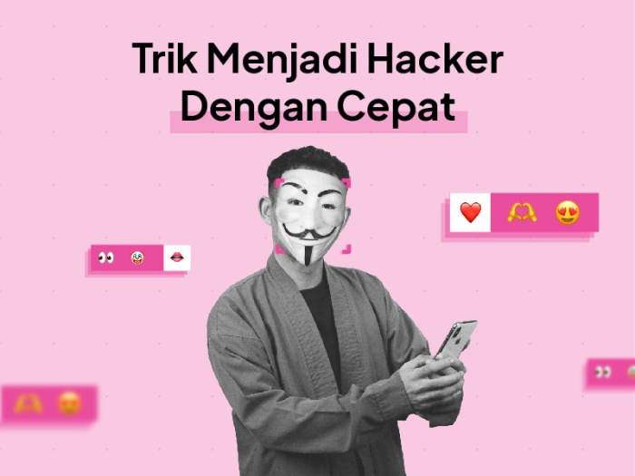 Hacker seorang kerja