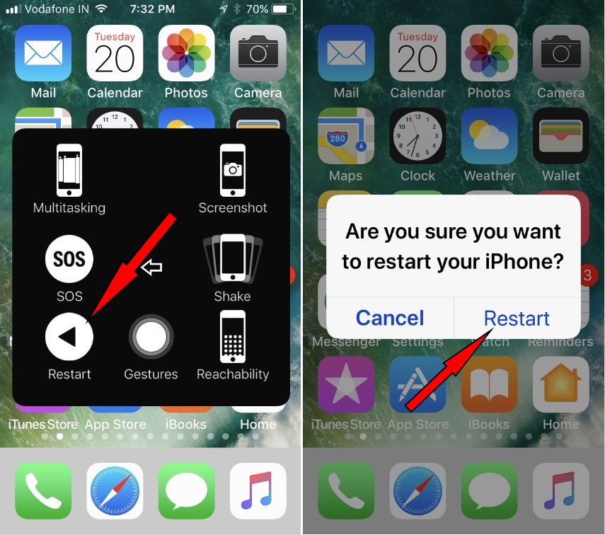 Cara restart iphone tanpa tombol power