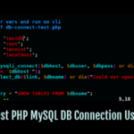 Koneksi database php