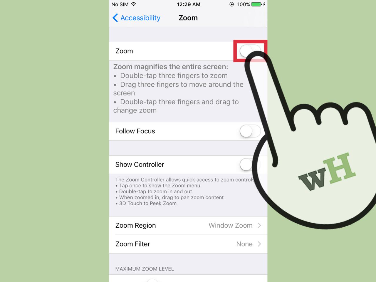 Cara mematikan zoom di iphone