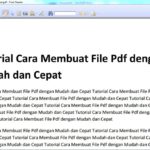 Cara buat pdf