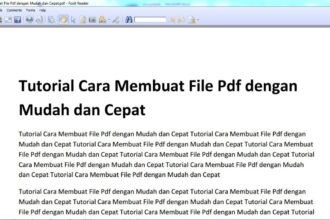 Cara buat pdf