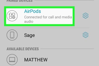 Cara menggunakan airpods di android