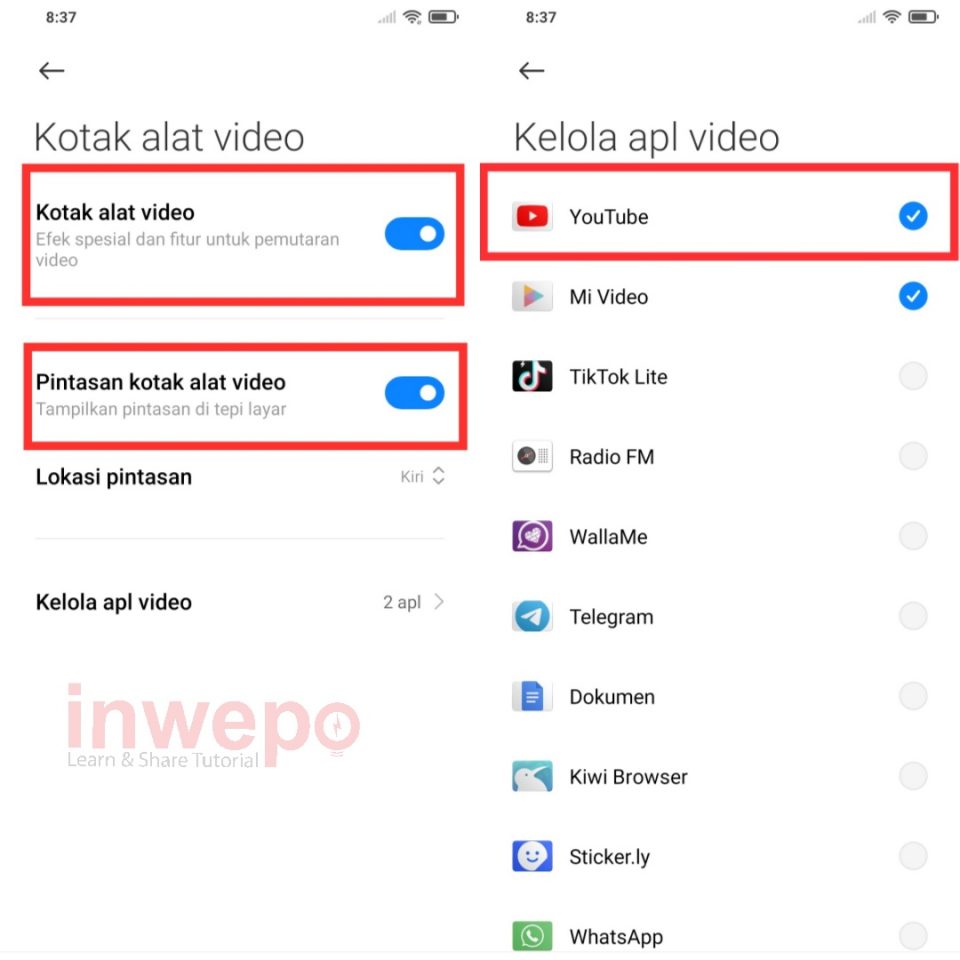 Cara memutar video youtube dengan layar mati di android