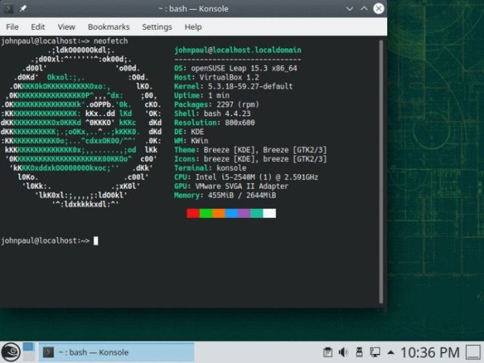 Perintah dasar opensuse