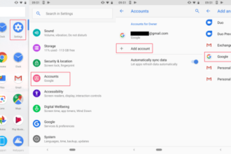 Cara mengganti akun google di android