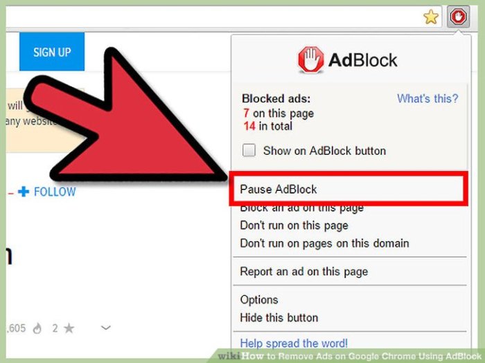 Chrome thinkmobiles blocker blocked use blockers