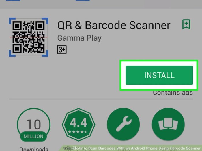 Cara scan barcode di android