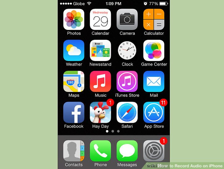 Cara merekam suara di iphone