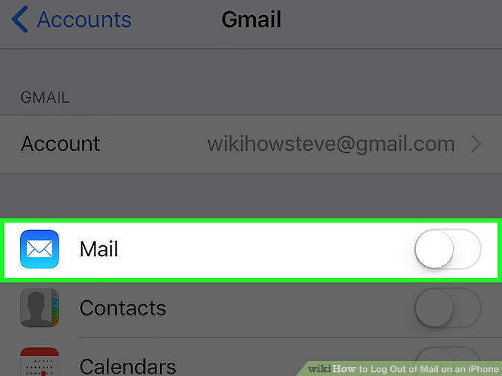 Cara logout mail di iphone