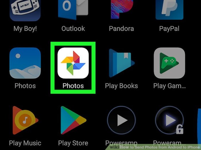 Cara kirim foto android ke iphone
