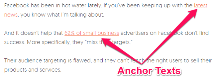 Anchor text example salt agency types