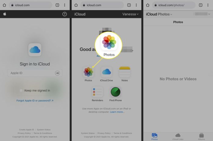 Cara melihat foto di icloud lewat android