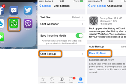 Cara backup wa di iphone