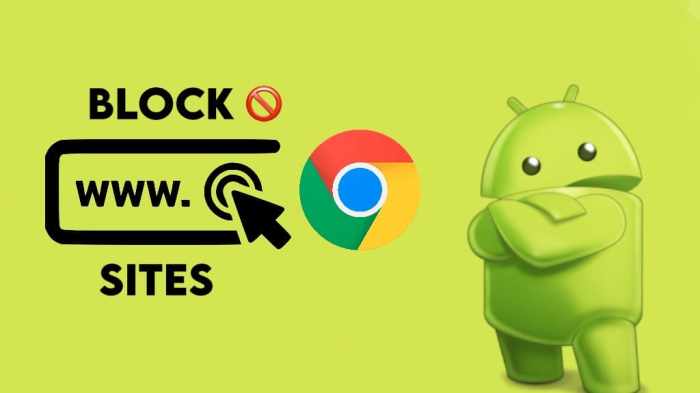 Cara memblokir situs di chrome android