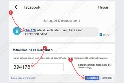 Sandi kata lupa langkah lewat opsi pastikan nomor masuk sentuh muncul angka sekarang