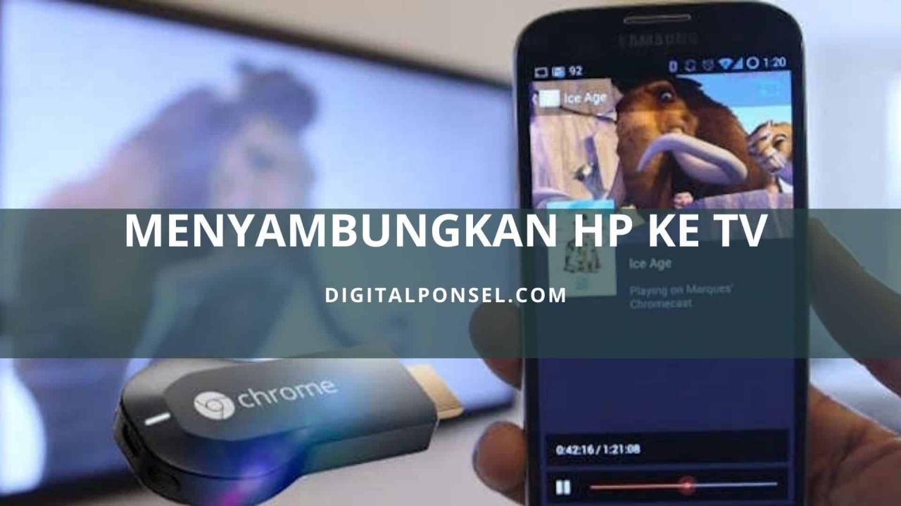 Cara connect hp ke tv