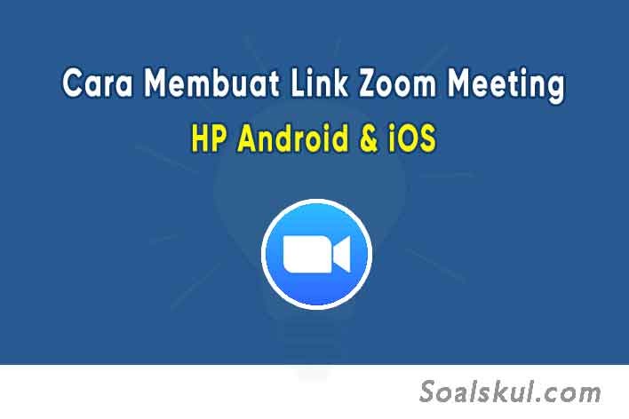 Cara membuat link zoom meeting