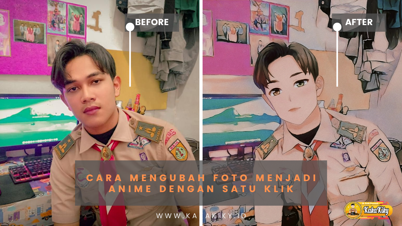 Cara membuat foto jadi anime