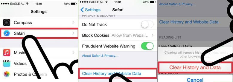 Cara clear data aplikasi di iphone