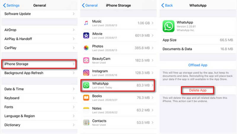 Cara menghapus data aplikasi di iphone