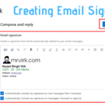 Cara membuat signature di outlook