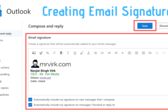 Cara membuat signature di outlook