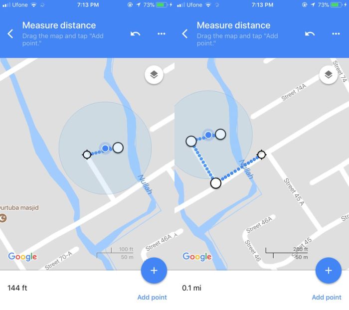 Cara mengukur jarak di google map android