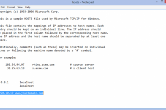 File hosts open windows ip edit websites manually addresses inputting