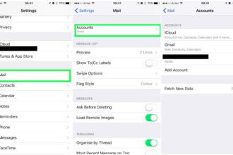 Cara hapus akun email di iphone