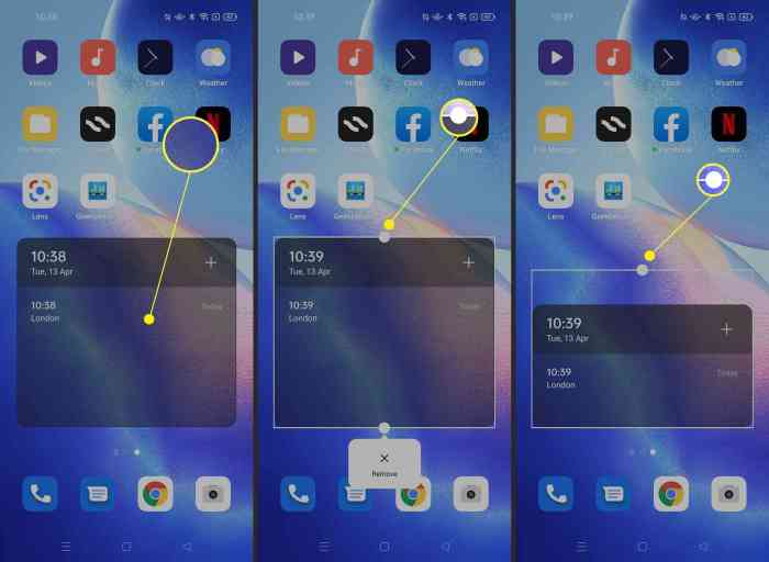 Cara menambah widget di android