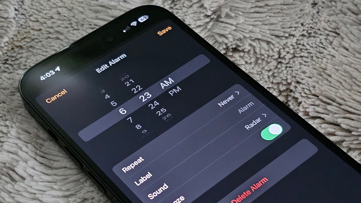 Cara mengatur volume alarm iphone