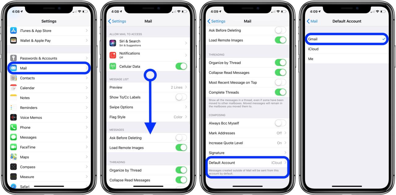 Cara tambahkan email di iphone