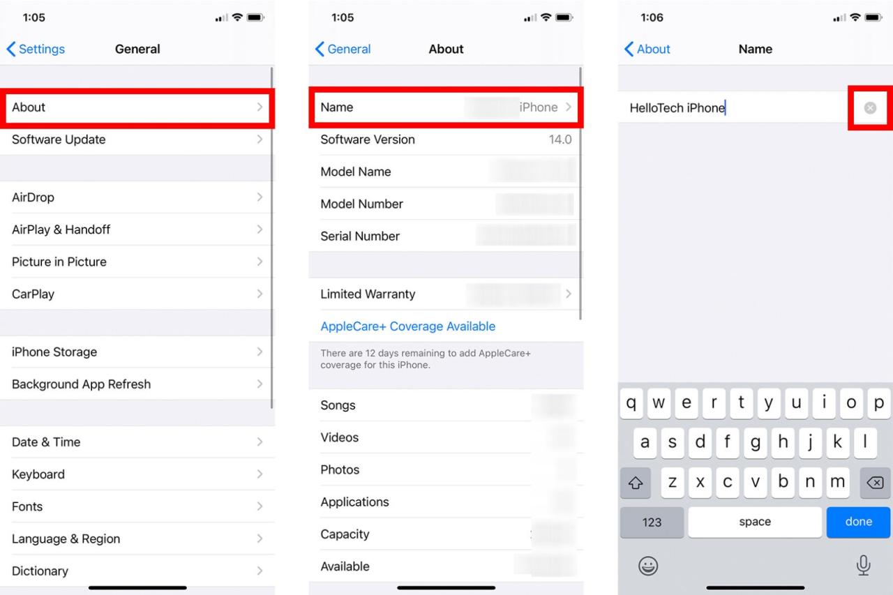 Cara ganti nama hotspot di iphone