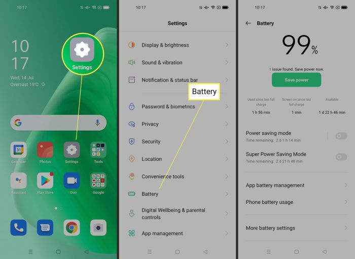 Cara cek battery health android