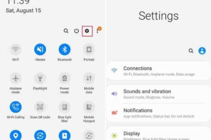 Android connect network wi fi basics icon settings screen off menu notification