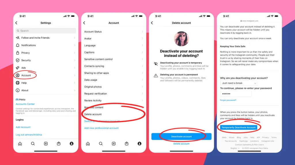 Cara menonaktifkan ig sementara di iphone