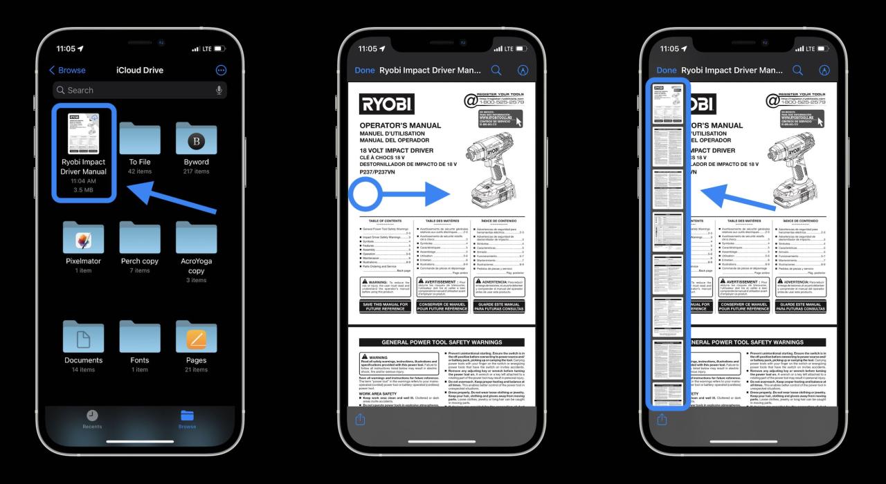 Cara edit pdf di iphone