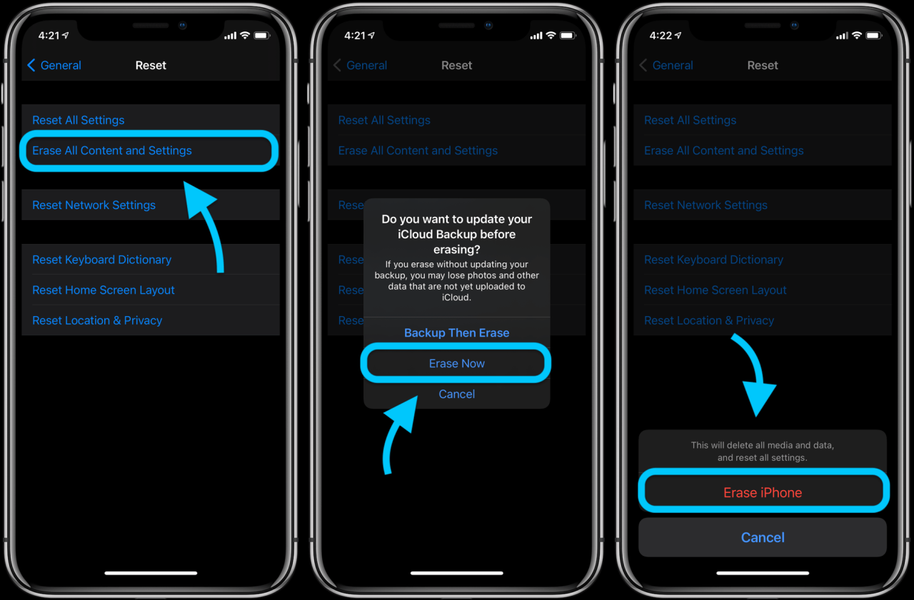 Cara reset iphone untuk dijual