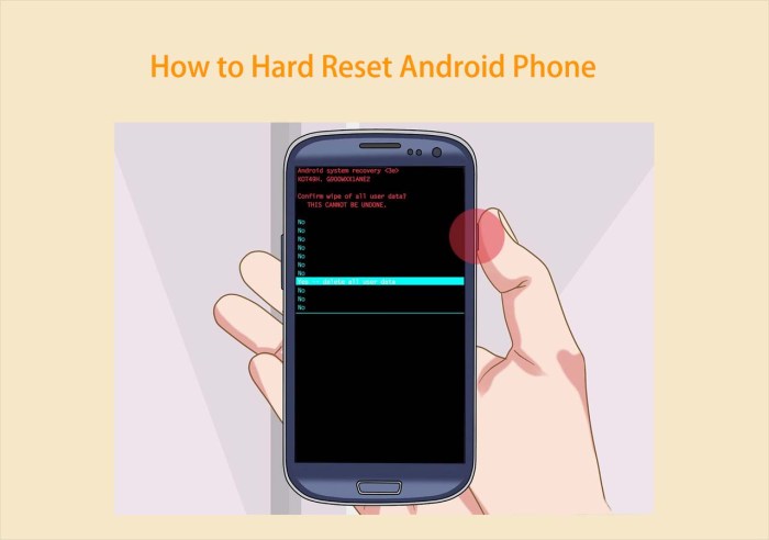 Cara reset hp android